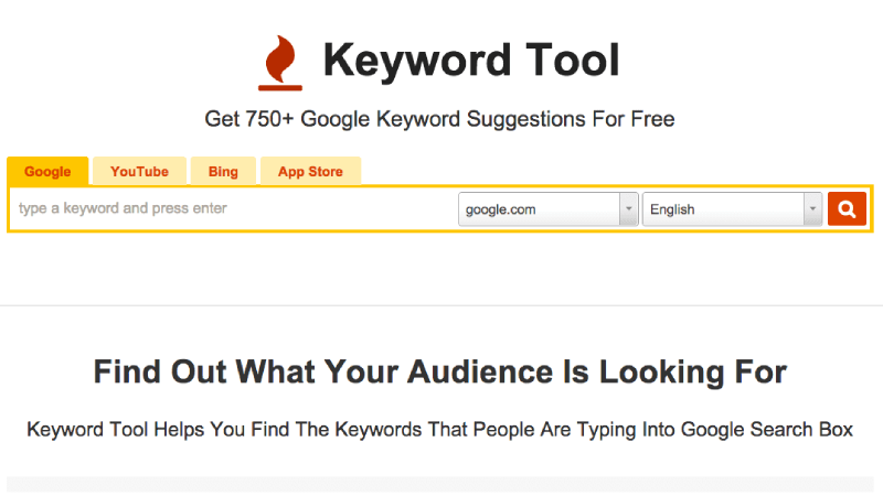 KeywordTool.io - Keyword Research Tool