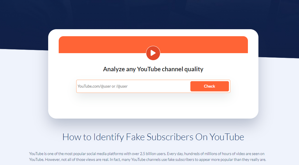Fake YouTube Subscriber Checker