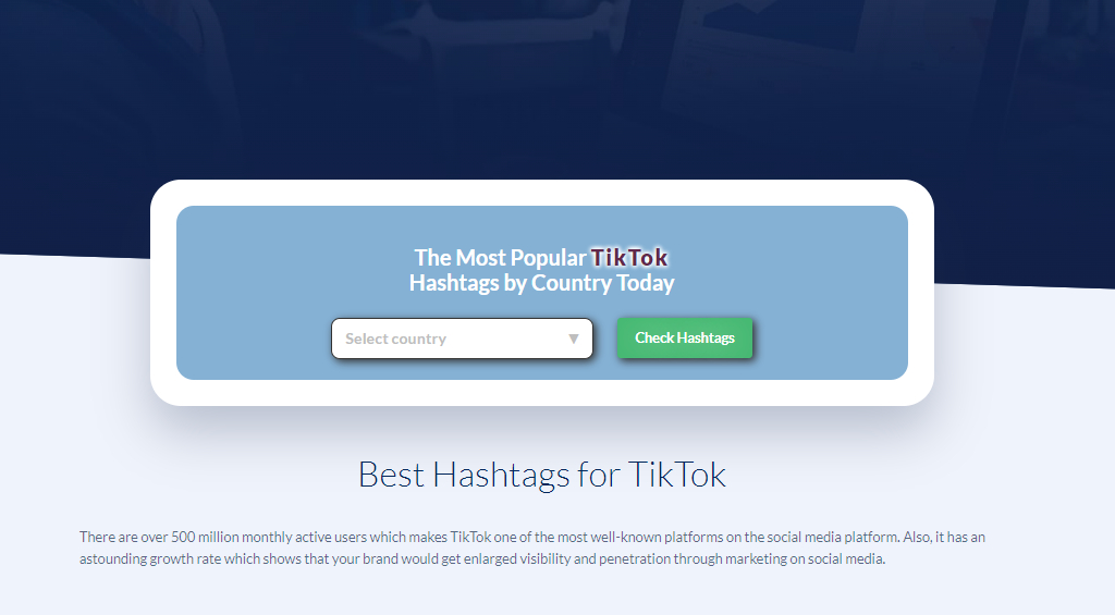 Tiktok Hashtag Generator Tool
