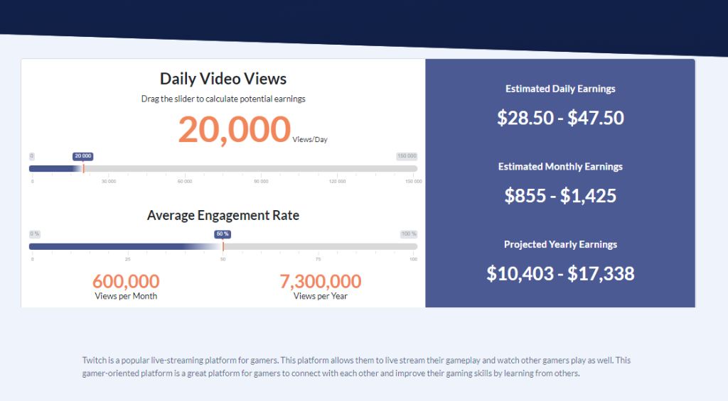 Twitch Money Calculator