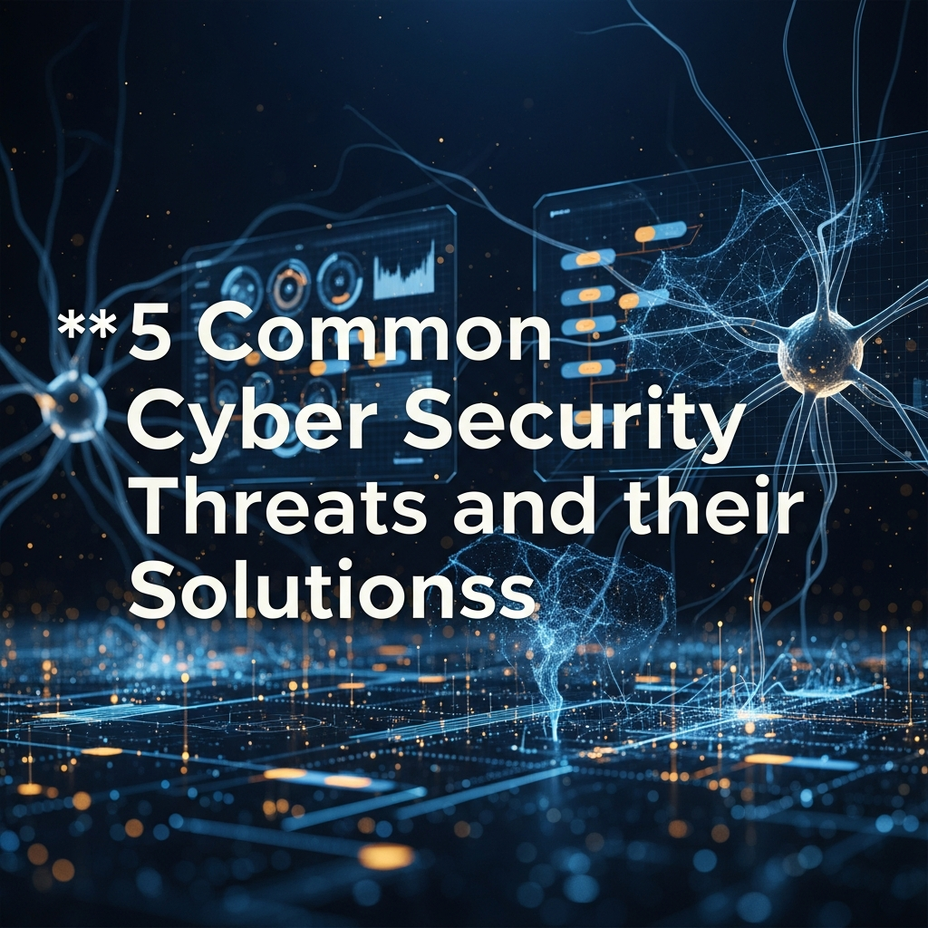5 common Cyber Security Threats and their Solutions 5 common Cyber Security Threats and their Solutions