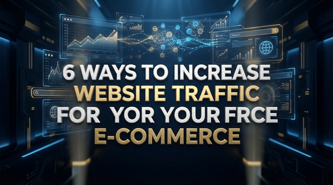 6 WAYS TO INCREASE WEBSITE TRAFFIC FOR YOUR E-COMMERCE 6 WAYS TO INCREASE WEBSITE TRAFFIC FOR YOUR E-COMMERCE