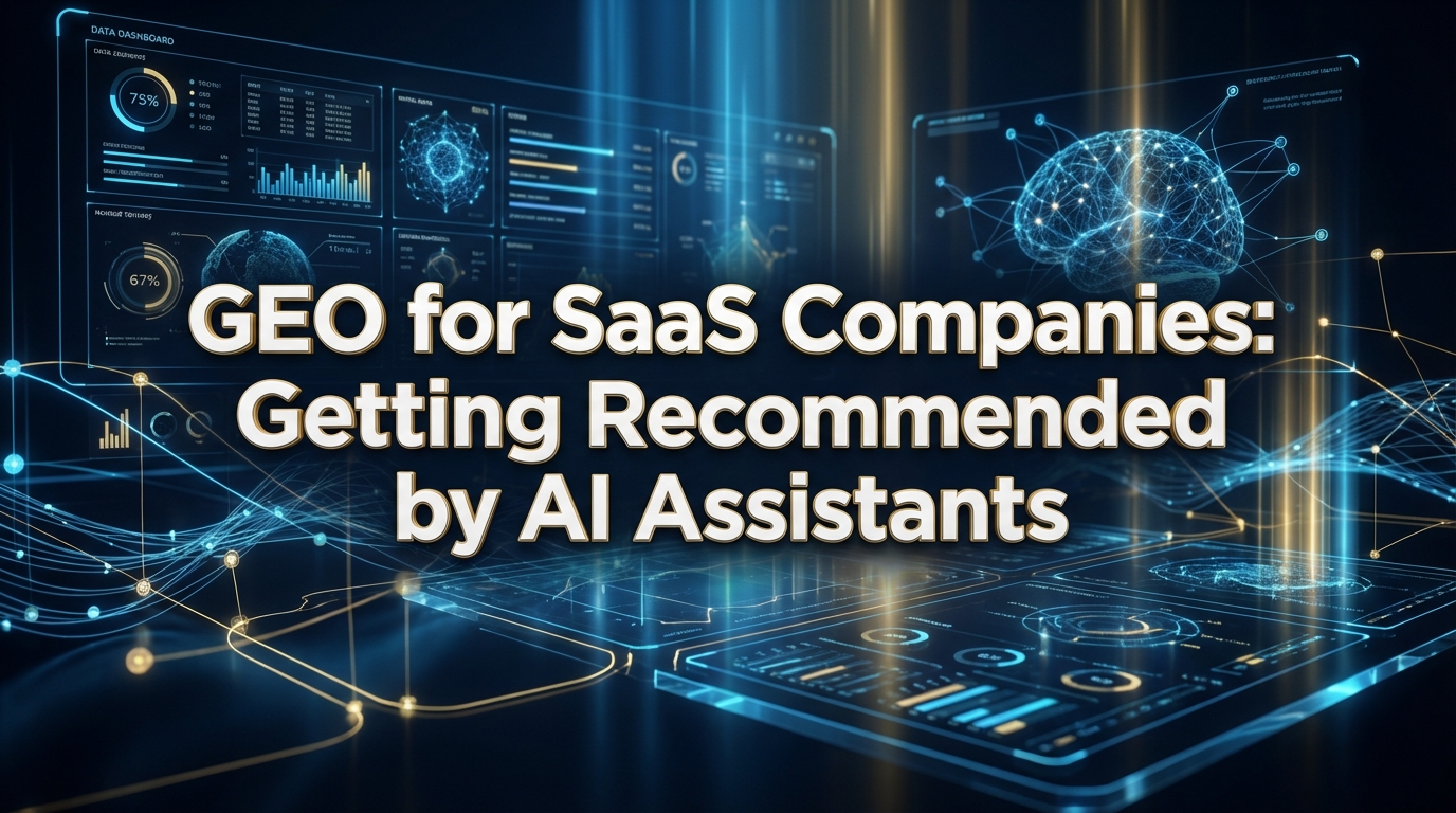 GEO for SaaS Companies: Getting Recommended by AI Assistants GEO for SaaS Companies: Getting Recommended by AI Assistants