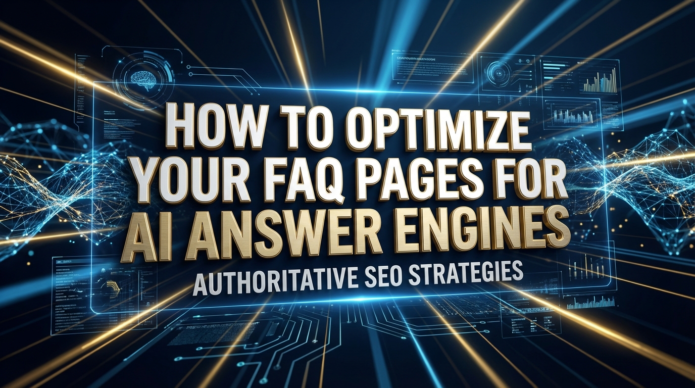 How to Optimize Your FAQ Pages for AI Answer Engines How to Optimize Your FAQ Pages for AI Answer Engines