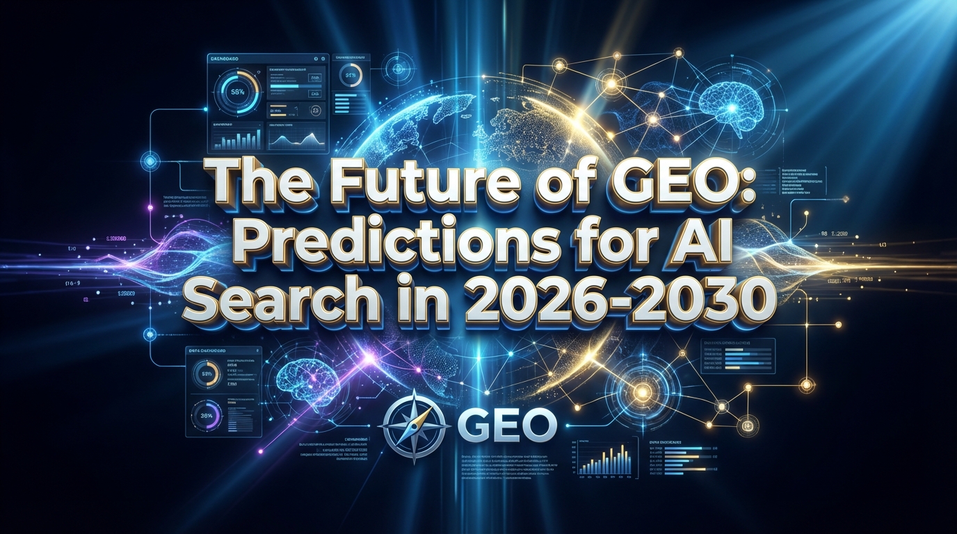 The Future of GEO: Predictions for AI Search in 2026-2030 The Future of GEO: Predictions for AI Search in 2026-2030
