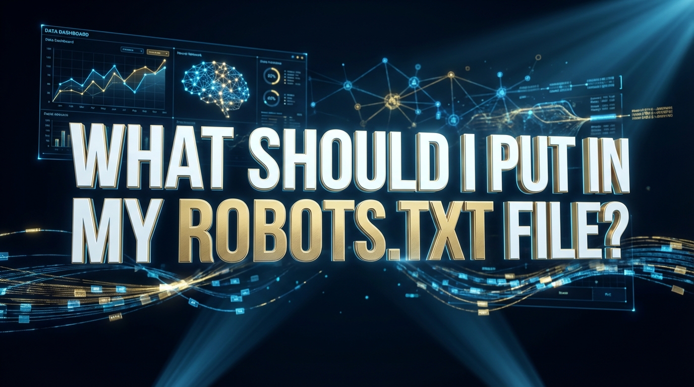 What Should I Put in My Robots.txt File? What Should I Put in My Robots.txt File?