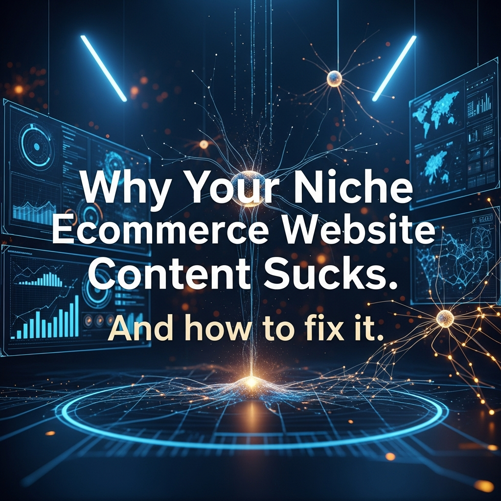 Why Your Niche Ecommerce Website Content Sucks. And how to fix it Why Your Niche Ecommerce Website Content Sucks. And how to fix it